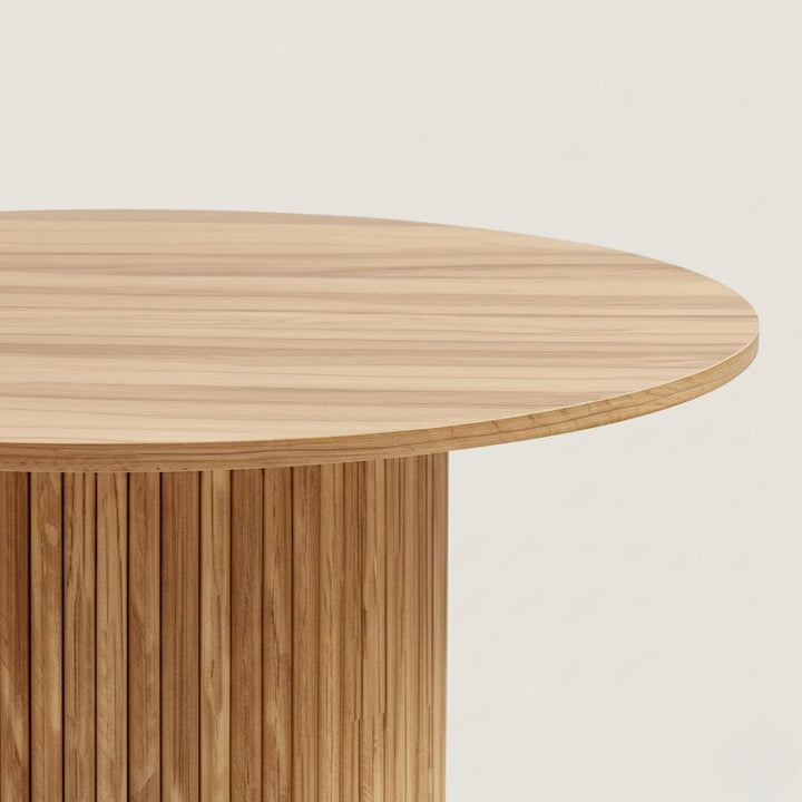 Gerippter Couchtisch, 70 x 40 cm, MDF-Holz