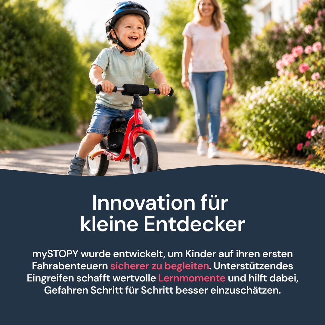 mySTOPY Bremsassistent für PUKY Modell LR M/LR M Classic mit Motiv (Feuerwehr) I für Kinder ab 2 Jah