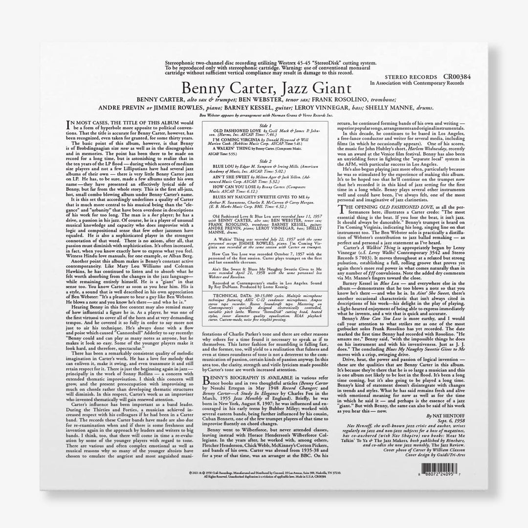 Jazz Giant, Vinyl