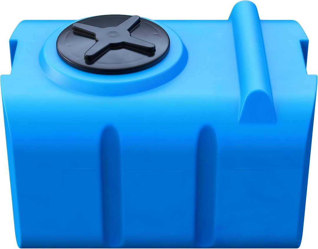 Varile 100L Trinkwassertank Blau | BPA-Frei | integriertes 3/4" Messinggewinde | Made in EU | Lebens