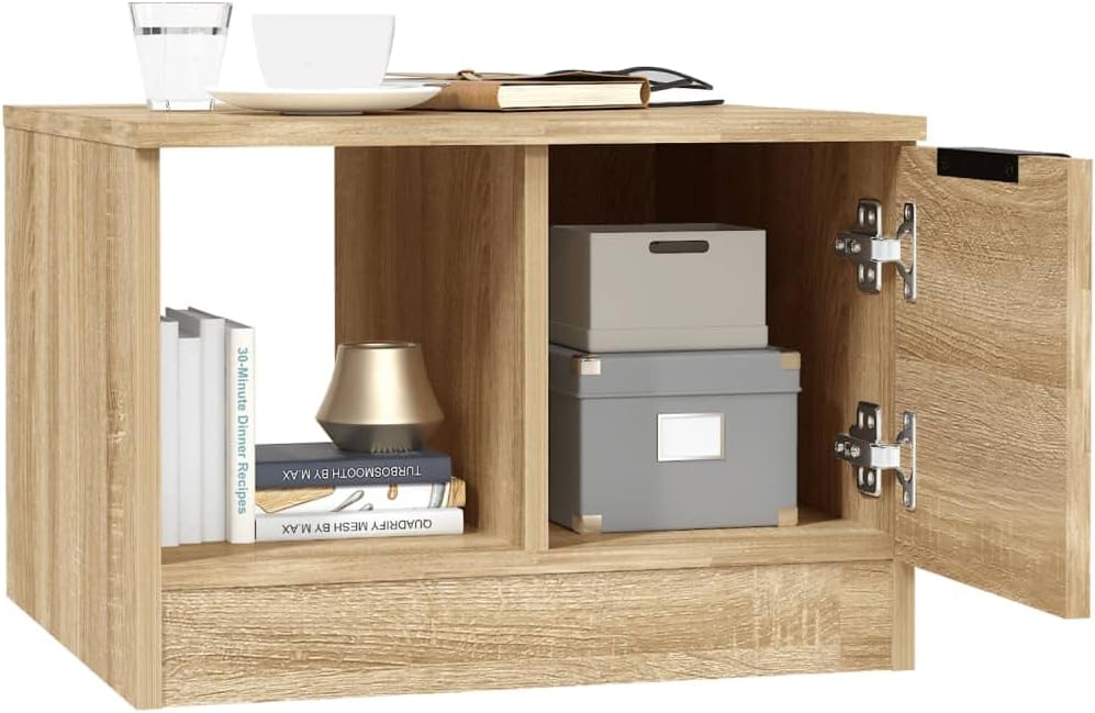 FIRBNUS Blumentisch Braun 50x50x36 cm Bürotisch Beistelltisch Holz Wohnzimmertisch Modern Stabilität