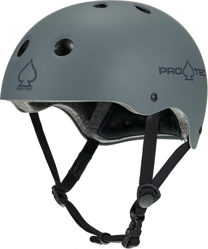 Pro tec Unisex Helmet Classic Certified XL Matte Grey, XL Matte Grey