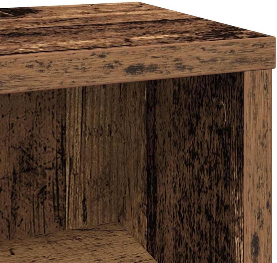 vidaXL CD-Regal Altholz-Optik 21x20x88 cm Holzwerkstoff