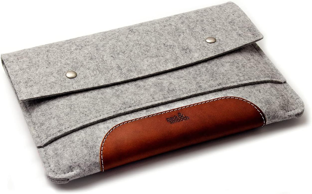 Pack &amp; Smooch Für iPad Pro 10.5"/ iPad 10.2" Hülle Sleeve Case 100% Wollfilz Pflanzlich Gegerbtes Le
