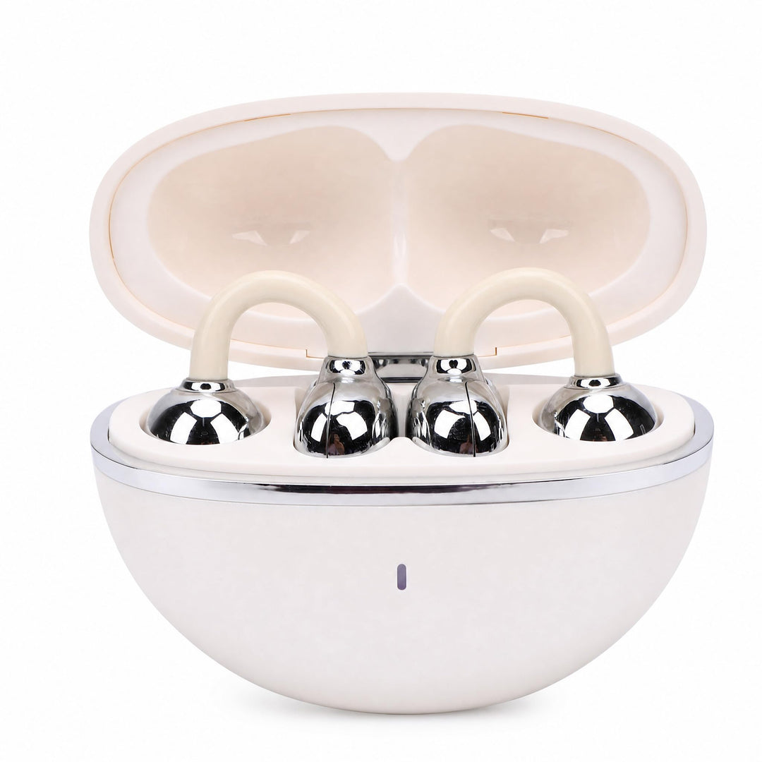 Jiawu ClipFree Open-Ear-Kopfhörer mit Schmetterlingsohrringen, Extrem Bequemer und Eng Anliegender C