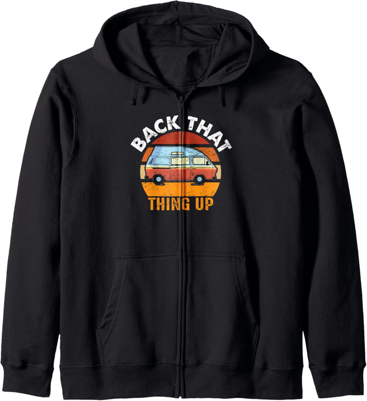 Back That Thing Up Camper Van Outdoor Wildness Glamper Kapuzenjacke