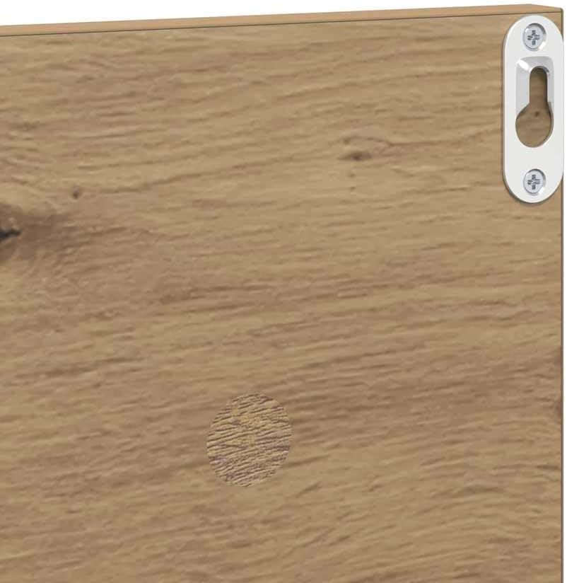 vidaXL Wandregale 4 pcs Artisan-Eiche 80 x 11,5 x 18 cm Holzwerkstoff, Wohzimmer Stauraum, Moderne W