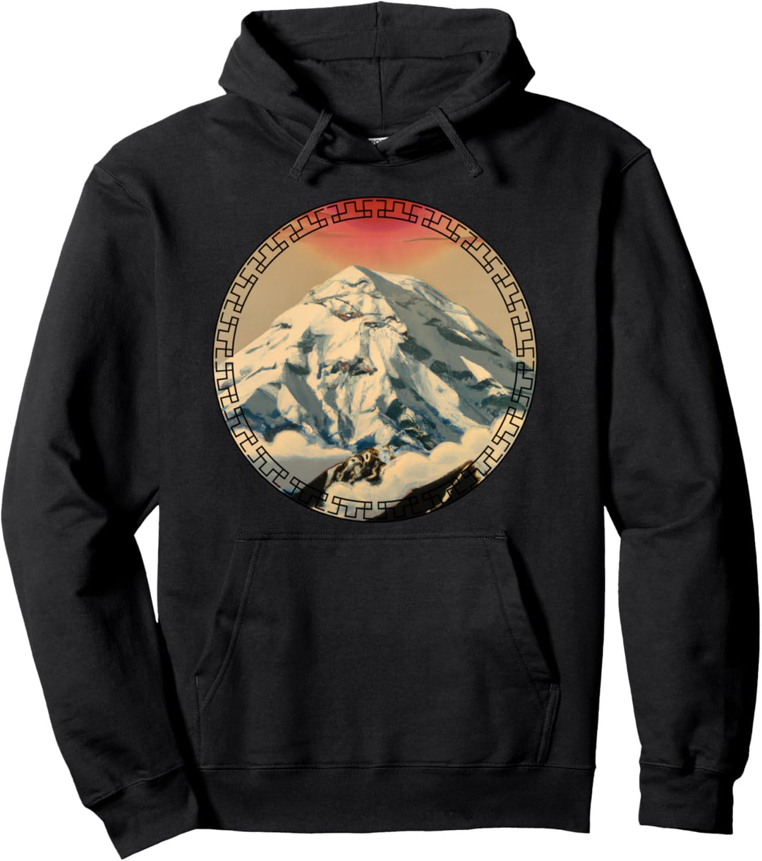 mächtiger Berg Mt. Everest Ukiyo-E Pullover Hoodie