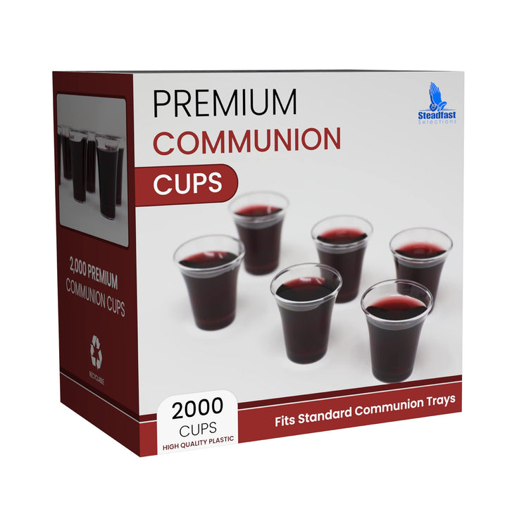 Steadfast Selections - Bulk Premium 2000 Plastikbecher Kommunionbecher Einwegbecher Kommunionbecher