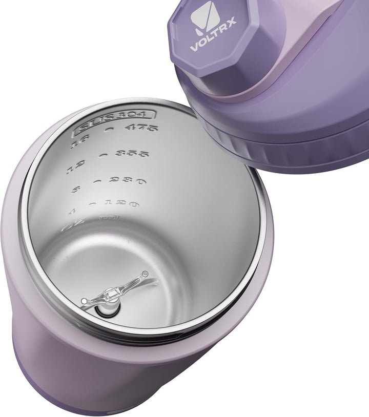 VOLTRX ChillMix Shaker Isoliertem Edelstahl - USB-C Aufladbarer Elektrischer Proteinshake-Mixer, Sha