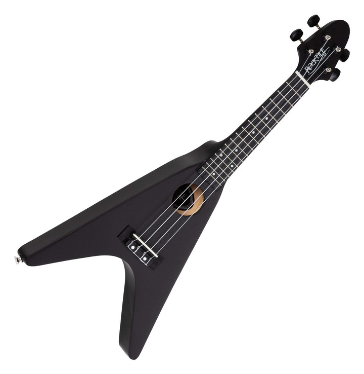 Rocktile FV-04 BK Ukulele - Sopran-Ukulele im Heavy-Design - Mensur: 343 mm - Gesamtlänge: 60,5 cm -