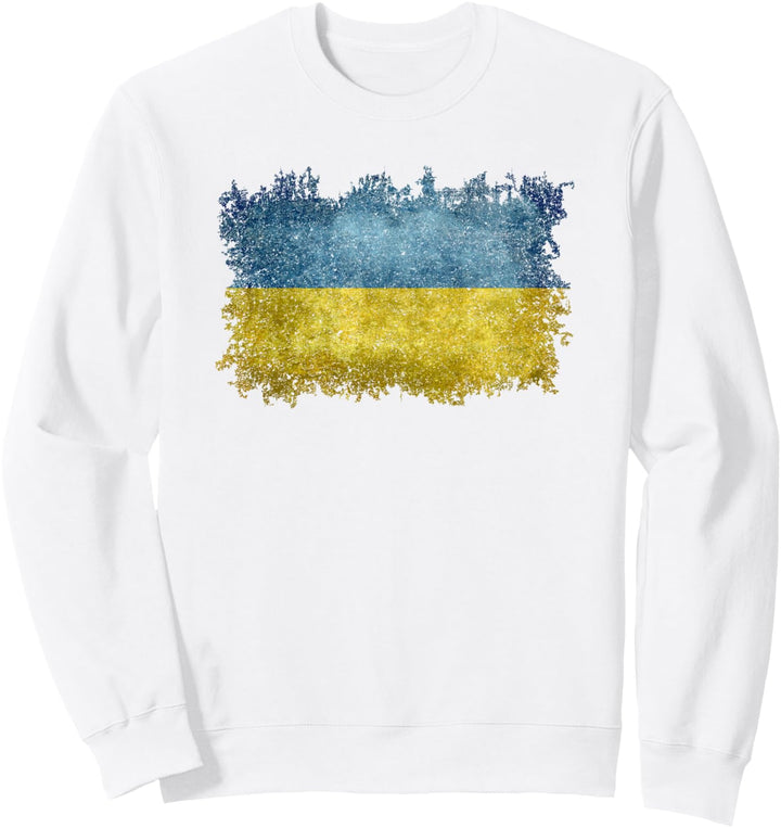 Ukrainische Flagge der Ukraine Distressed Style Sweatshirt