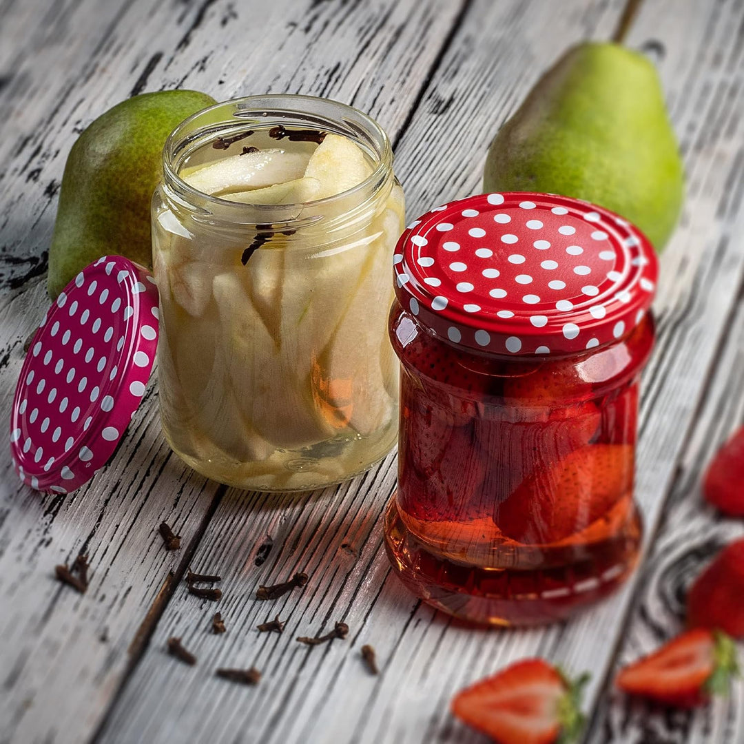 KADAX 8er Set Einmachgläser 540ml TO82, Sturzgläser Mason Jar mit Schraubdeckel, Luftdichte Twist-of