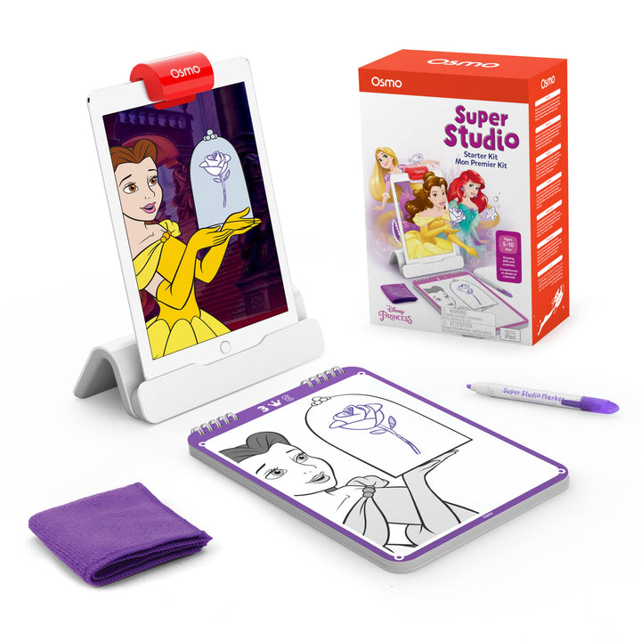 Osmo - Super Studio Disney Princess Starter Kit for iPad - Ages 5-11 - Drawing Activities iPad Base