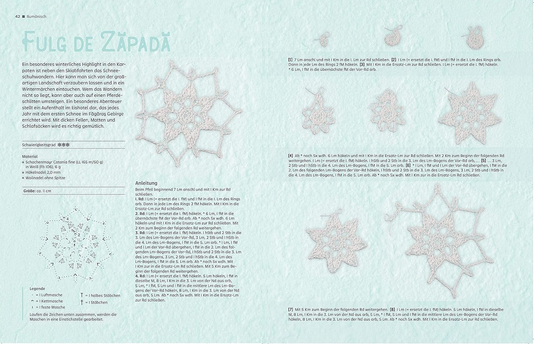 Winterzarte Schneeflocken häkeln: 40 zauberhafte Eiskristalle, Gebundenes Buch