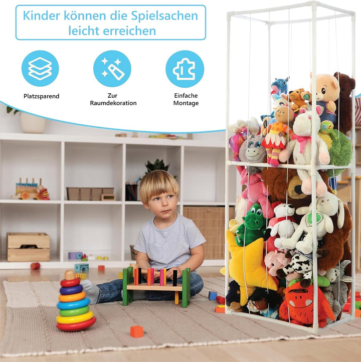 Kuscheltier Aufbewahrung Möbel leicht &amp; mobil, platzsparend im Kinderzimmer, dekorative Einrichtung,