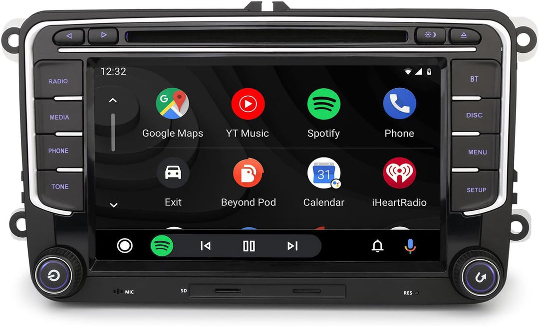 Erisin 9 Zoll 8-Kern 4GB RAM+64GB ROM Android 14 Autoradio Bluetooth mit GPS Navigation Für Skoda Oc