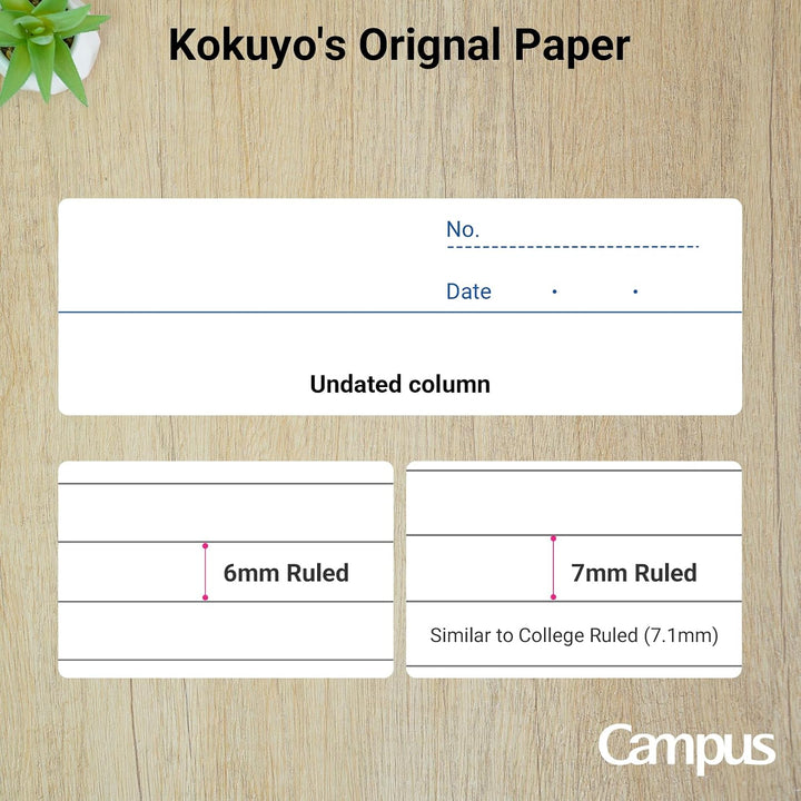 5 books Pakkuno-3A x 5 Kokuyo S &amp; T campus A ruled notebook (japan import) Semi-B5 30 sheets 5 pack