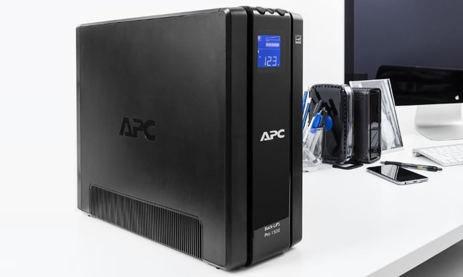 APC Back UPS PRO USV 1500VA Leistung - BR1500G-GR - inkl. 150.000 Euro Geräteschutzversicherung (6-S