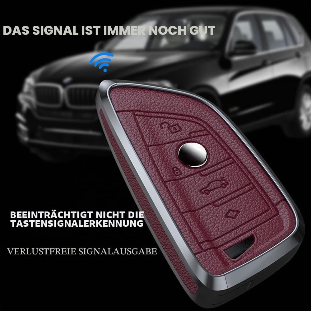 ontto Autoschlüssel Hülle Cover Passt für BMW X1 F48 X2 X3 X5 X7 F15 X6 F16 X5M G30 G11 2er 5er 7er