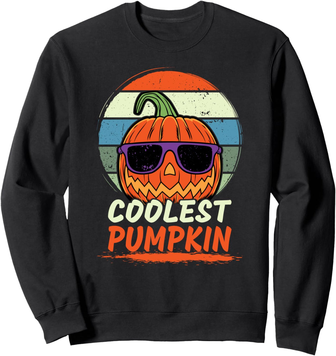 Halloween Retro coolster Kürbis Sweatshirt