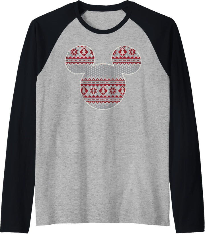 Disney Mickey And Friends Weihnachten Sweater Ear Fill Raglan