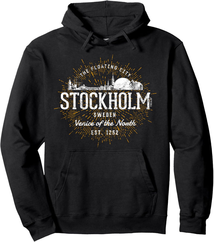 Schweden Vintage Stockholm Retro Pullover Hoodie