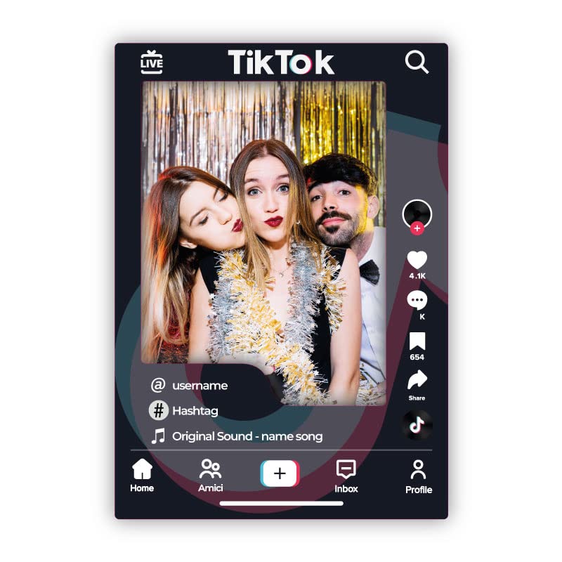 LARGE FORMAT Personalisierter Selfie-Rahmen | Rahmen für Partys und Firmenveranstaltungen (70_x_100_