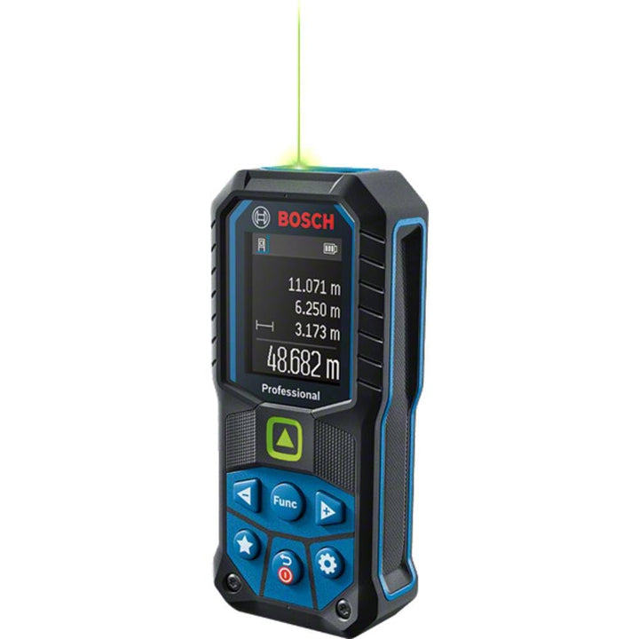 Bosch Professional Laser-Entfernungsmesser GLM 50-25 G (grüner Laser, Reichweite: bis zu 50 m, robus