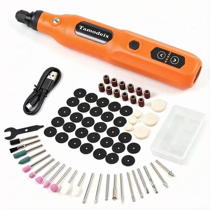 Mini Akku Rotationswerkzeug mit LED, 5 Geschwindigkeiten (5000-18000 U/min), 3,7V Multifunktionswerk