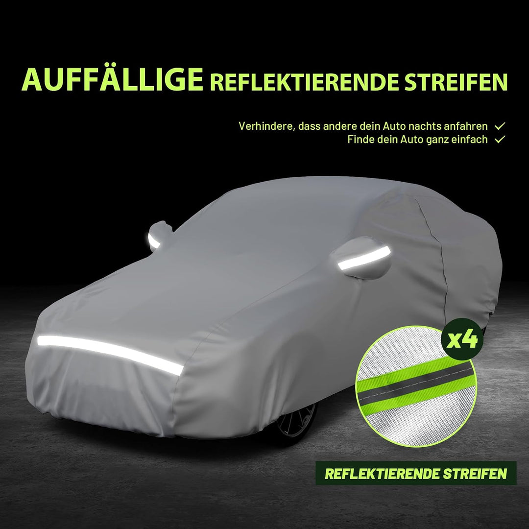 Favoto Autoabdeckung Vollgarage Abdeckplane Auto Garage Staubdicht Wasserdicht Autohülle Autoplane W