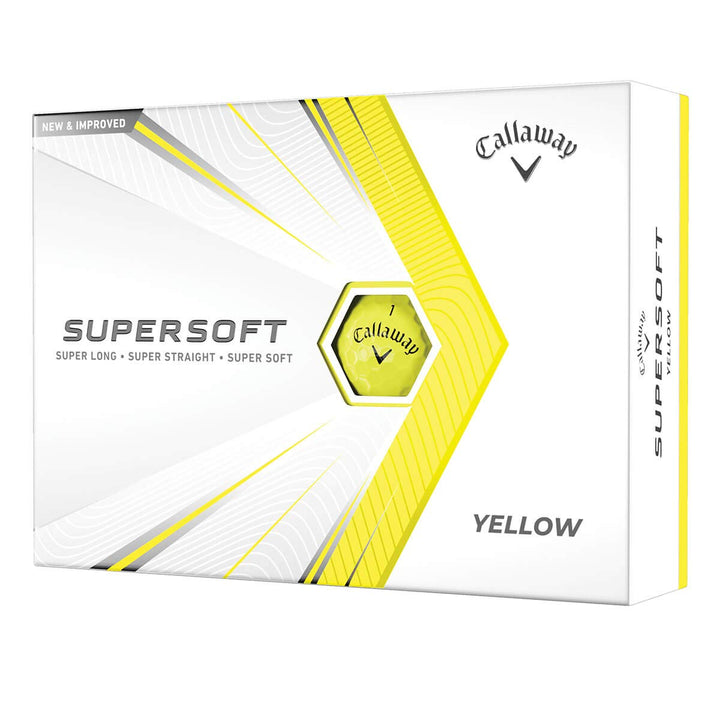 Callaway Golf Supersoft 2021 Golf Balls, Gelb