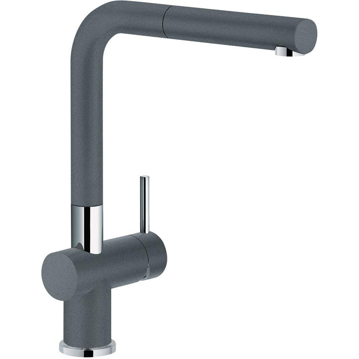 Franke 115.0373.890 Fragranite Spültischbatterie mit Zugsauslauf Active Plus Pull-Out, anthrazit, An