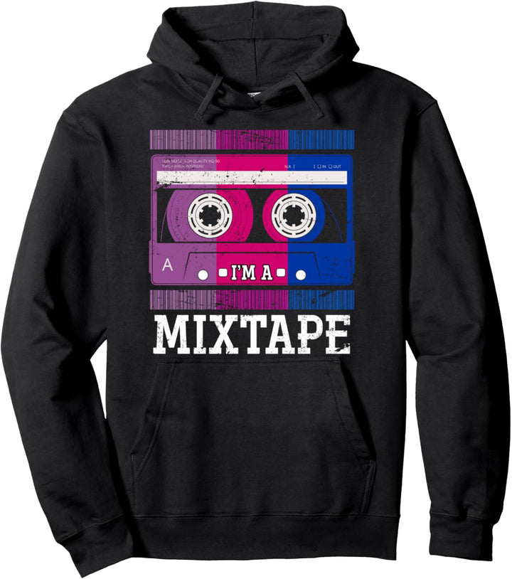 Ich bin ein Mixtape Lustiges LGBT 80er Geschenk Bisexuell Pullover Hoodie