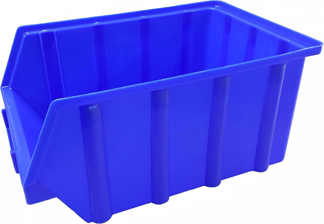 15 Stück Stapelboxen blau Gr.4 (222 x 340 x 157 mm) Kunststoff PP Sichtlagerkästen Stapelkästen ohne