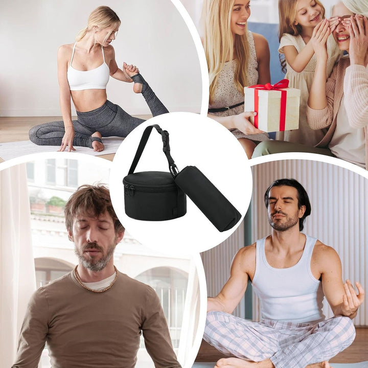 Klangschalen-Tragetasche, Meditationsschalen-Tasche, Robuster Schutz, Geräumige Aufbewahrung, Tragba