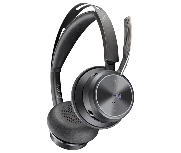 POLY Voyager Focus 2 USB-C Headset für Microsoft Teams, mit USB-C/A Adapter – Bluetooth, ANC, Acoust