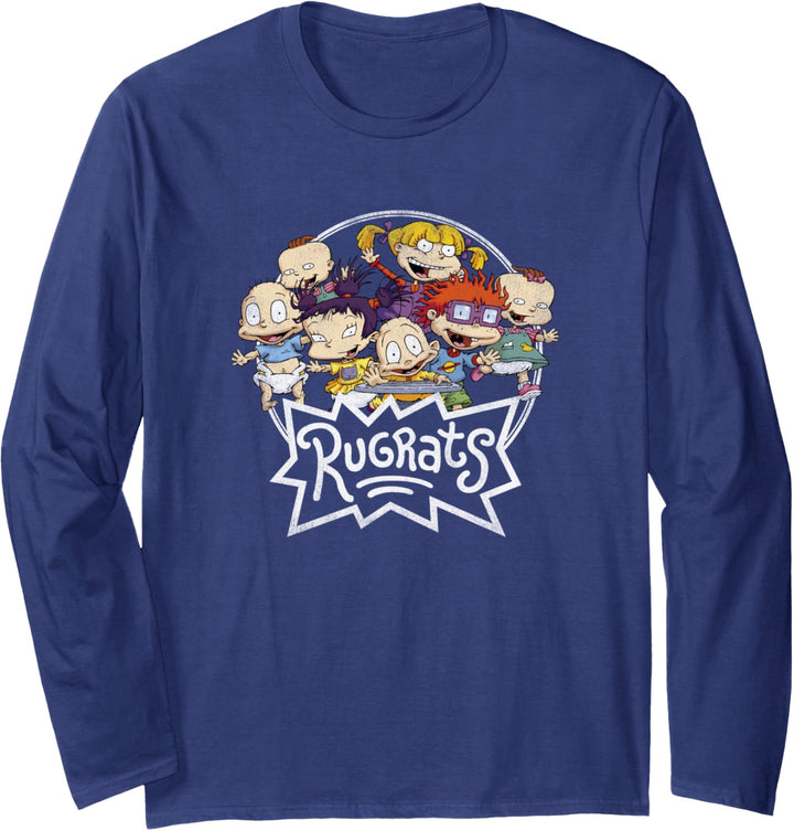 Nickelodeon Rugrats Group Shot Waving Logo Langarmshirt