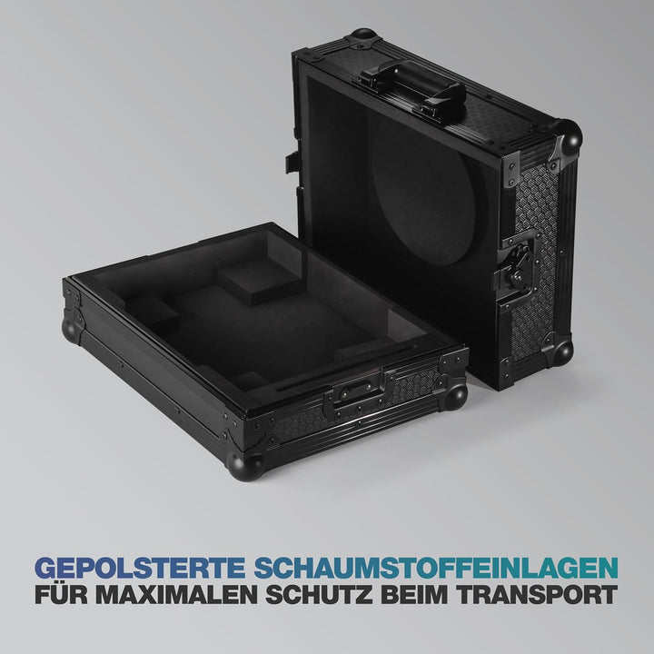 Reloop Premium RP-7 Turntable Case - Robuste Konstruktion mit kratzfester Hexa-Oberfläche in mattem