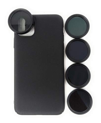System-S ND Filter 37 mm Set Neutraldichtefilter Graufilter Hülle für iPhone 11 Pro Max