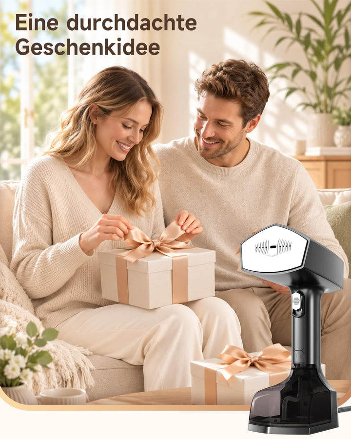 Dampfglätter, 2-in-1 Steamer für Kleidung, 350 ml Tank, 20 Sek. Aufheizen