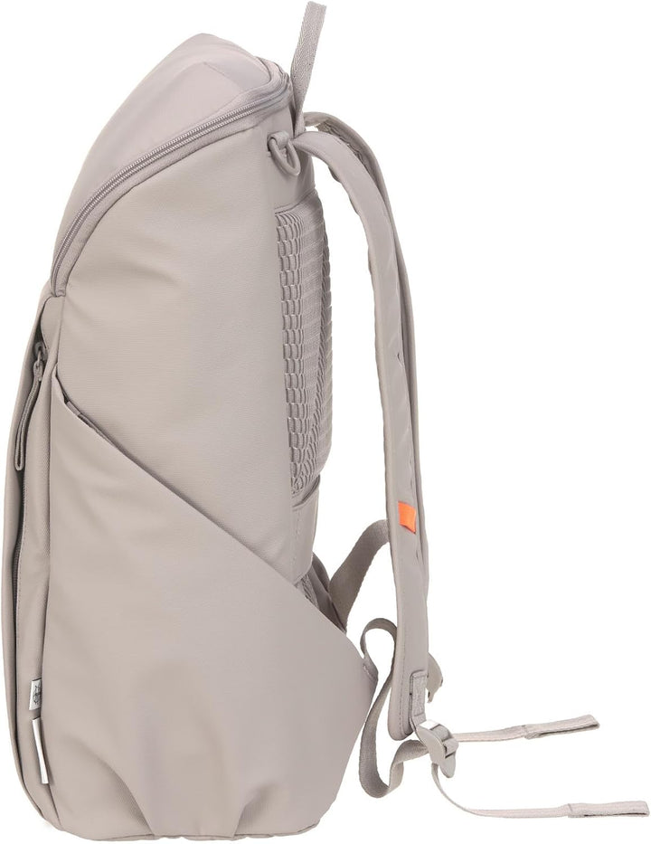 LÄSSIG Baby Wickelrucksack mit Wickelunterlage, Kinderwagenbefestigung und Flaschenhalter/GRE Slende