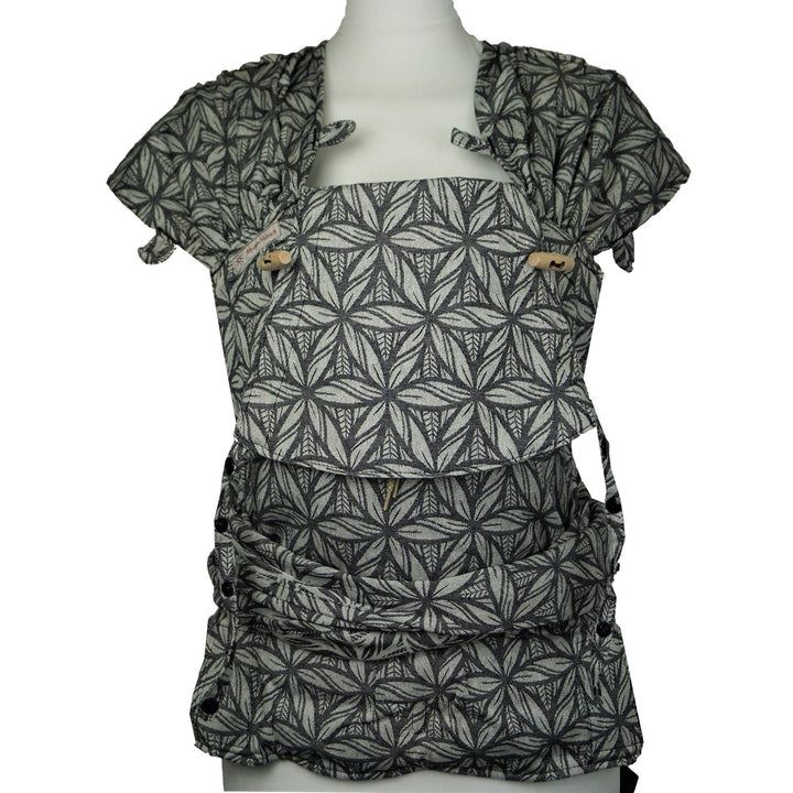 Fräulein Hübsch WrapCon Babysize in Lorelei Anthrazit ab Geburt bis Kleinkindalter (50/56 – 80/86 cm