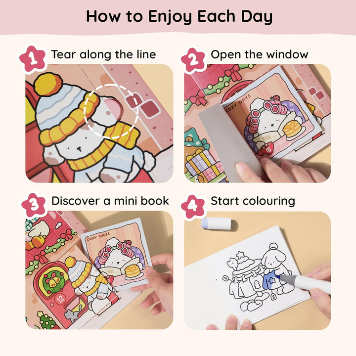 Coco Wyo: Cozy Countdown - An Advent Colouring Book Bundle, Taschenbuch