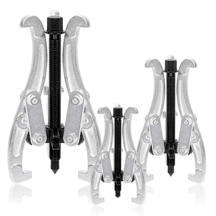 Swpeet 4 Stück 7,6 cm 10,2 cm 15,2 cm 3-Backen-Zahnradlager-Abzieher Entfernungswerkzeug Heavy Duty