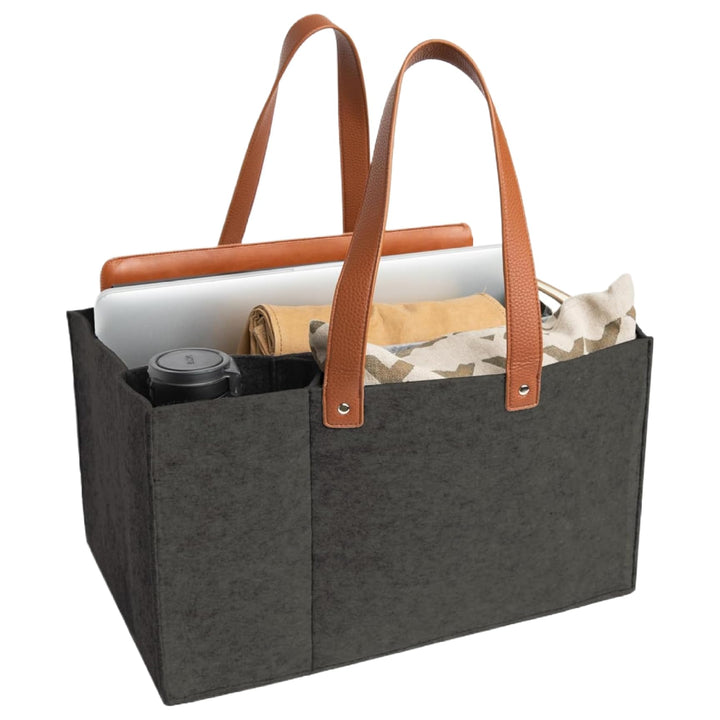 Windel Caddy Organizer Filztasche mit Fächer -Aktenhalter Arbeitsbeutel mit Handles Open Design Car