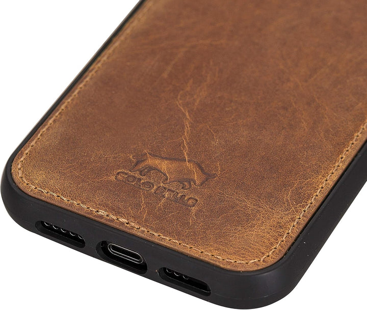 Solo Pelle Lederhülle für das iPhone 12 Pro Max in 6.7 Zoll Stanford Case Leder Hülle Ledertasche Ba