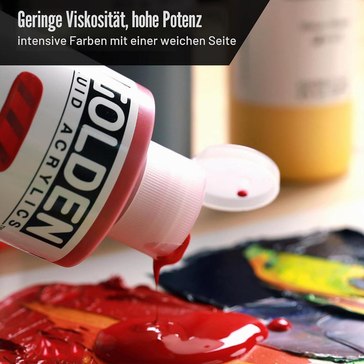 Golden Fluid Acrylics Acrylfarbe, 118 ml, Weiss (Titan Buff), Buff