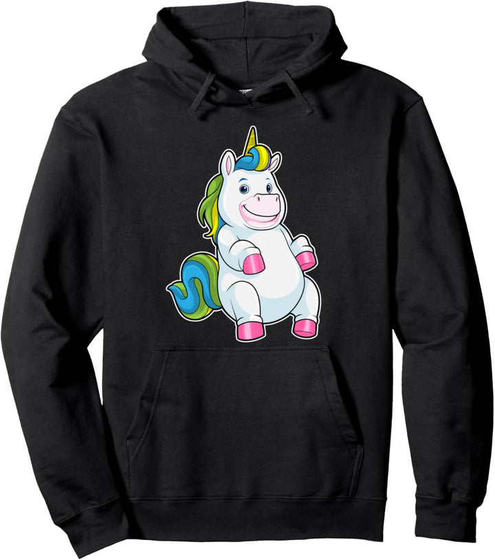 Dickes Einhorn Pullover Hoodie