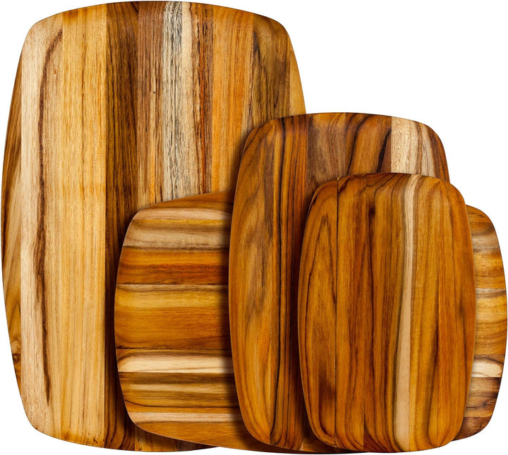 Teak-Schneidbrett 36x24cm Braun 45x20x15 cm, Braun 45x20x15 cm
